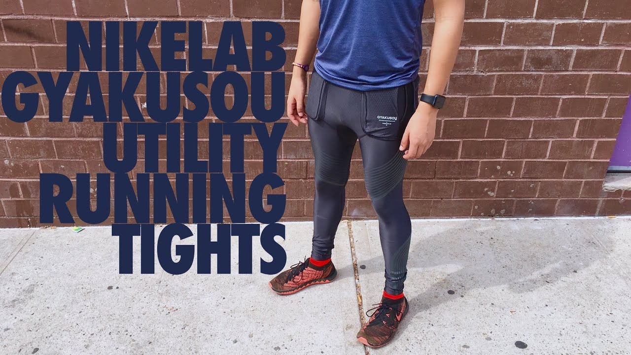 NikeLab Gyakusou Utility Running Tights - YouTube