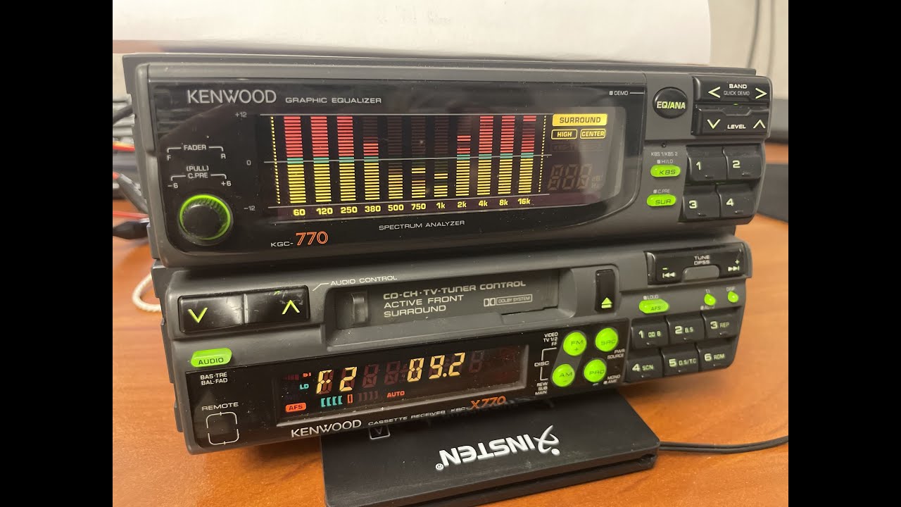 KENWOOD KRC-X727 KGC-727 GRAPHIC EQUALIZER Operation check - YouTube