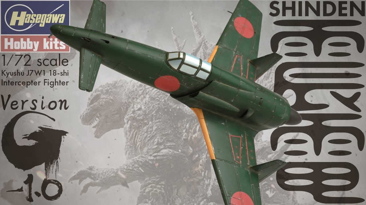 Hasegawa 1/72 Scale Shinden Godzilla -1.0 Version Easy Build - YouTube