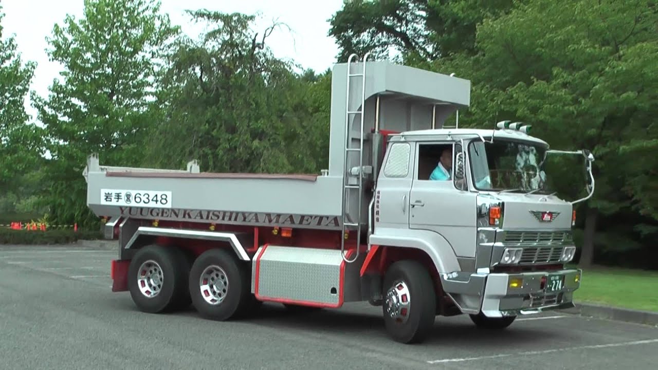 デコトラ 旧車 日野ZM ダンプ 前光丸 - YouTube