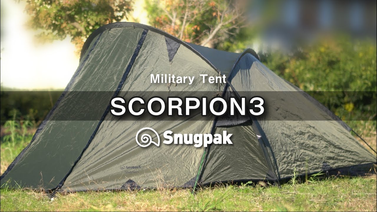 スナグパック】テント紹介 スコーピオン3 - YouTube