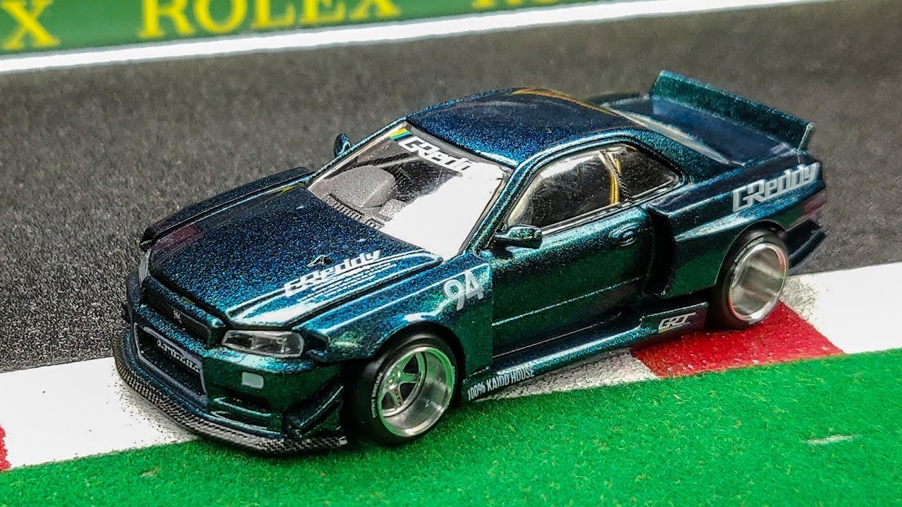 MINI GT KAIDO HOUSE 074 Nissan Skyline GT-R R34 GReddy V1 Limited