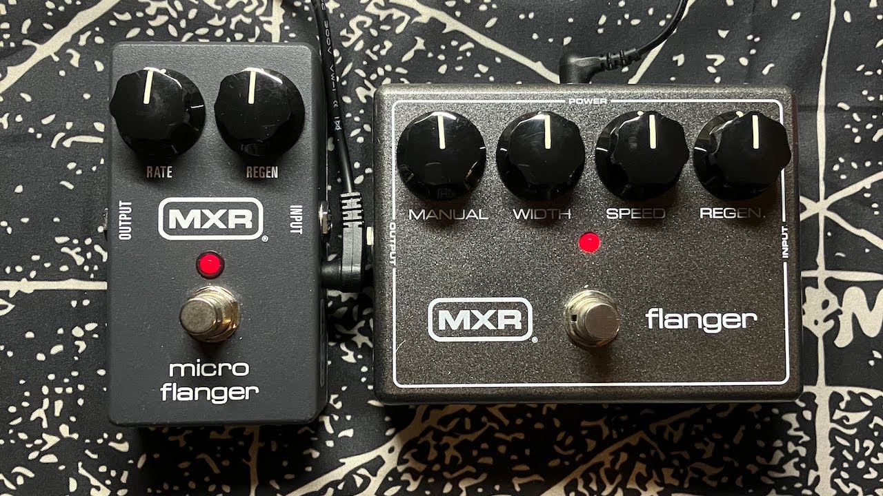 MXR micro flanger M152 vs MXR flanger M117R into a Laney Lionheart