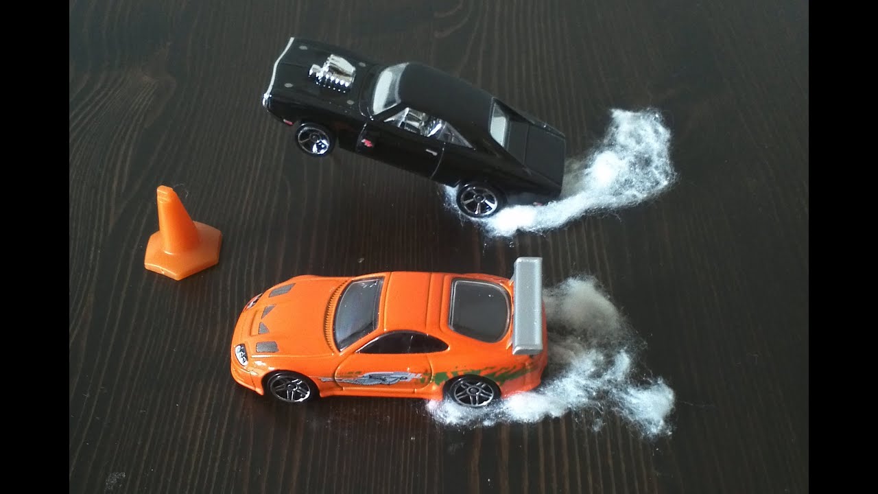 Hot Wheels Fast and Furious Toyota Supra vs Dodge Charger R/T 1/4