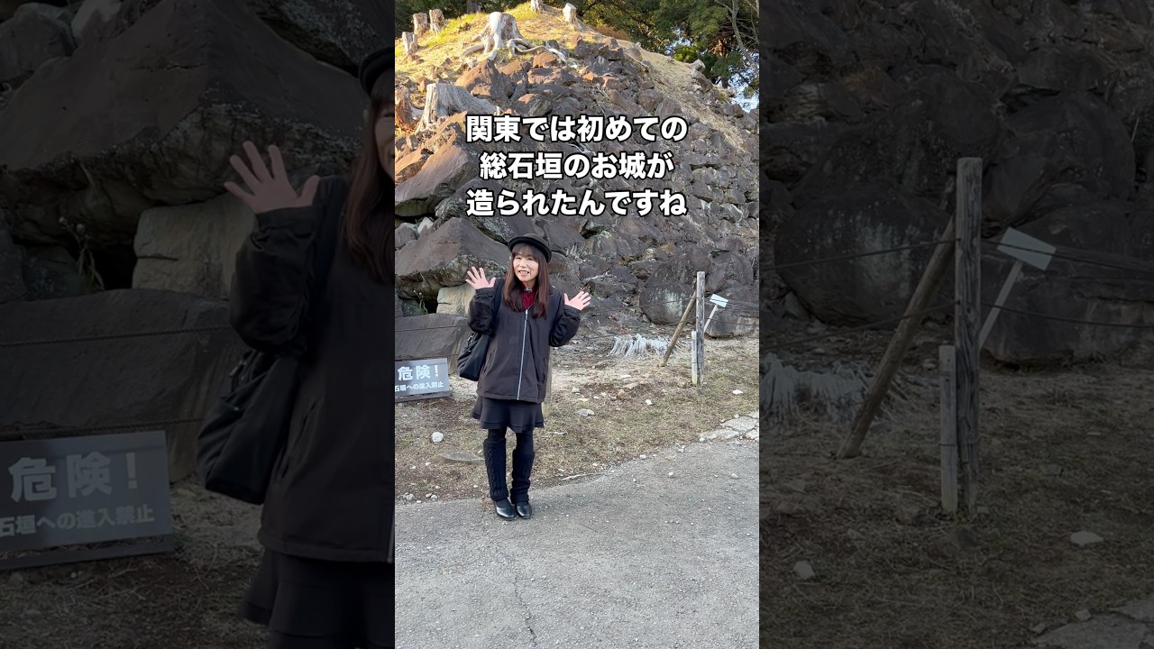 The first castle in the eastern part of Japan made entirely of