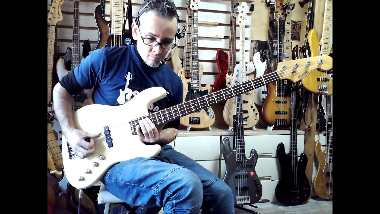 Vintage Japanese Basses: Levinson Blade B2 pearl White BASS DEMO