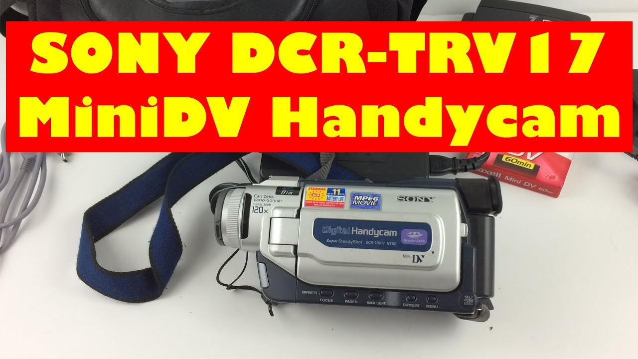 Sony DCR-TRV17 MiniDV Camcorder Handycam demo for eBay - YouTube