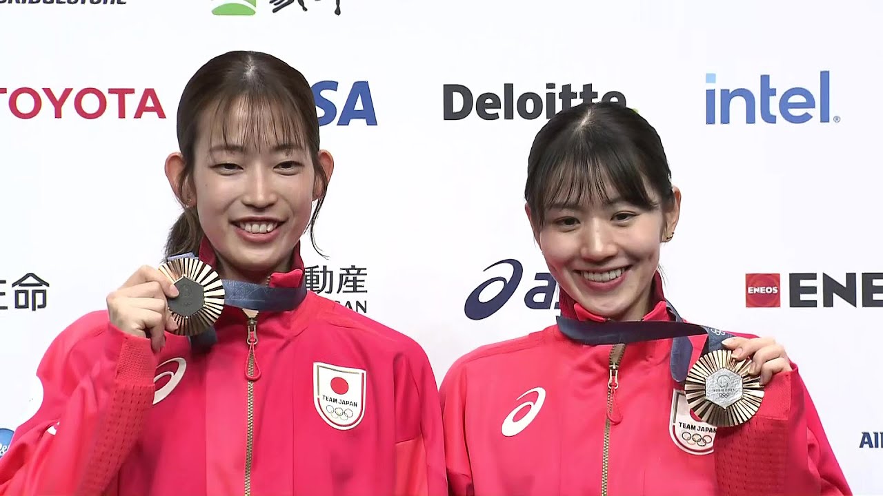 バドミントン女子】志田千陽・松山奈未｜TEAM JAPAN メダリスト記者会