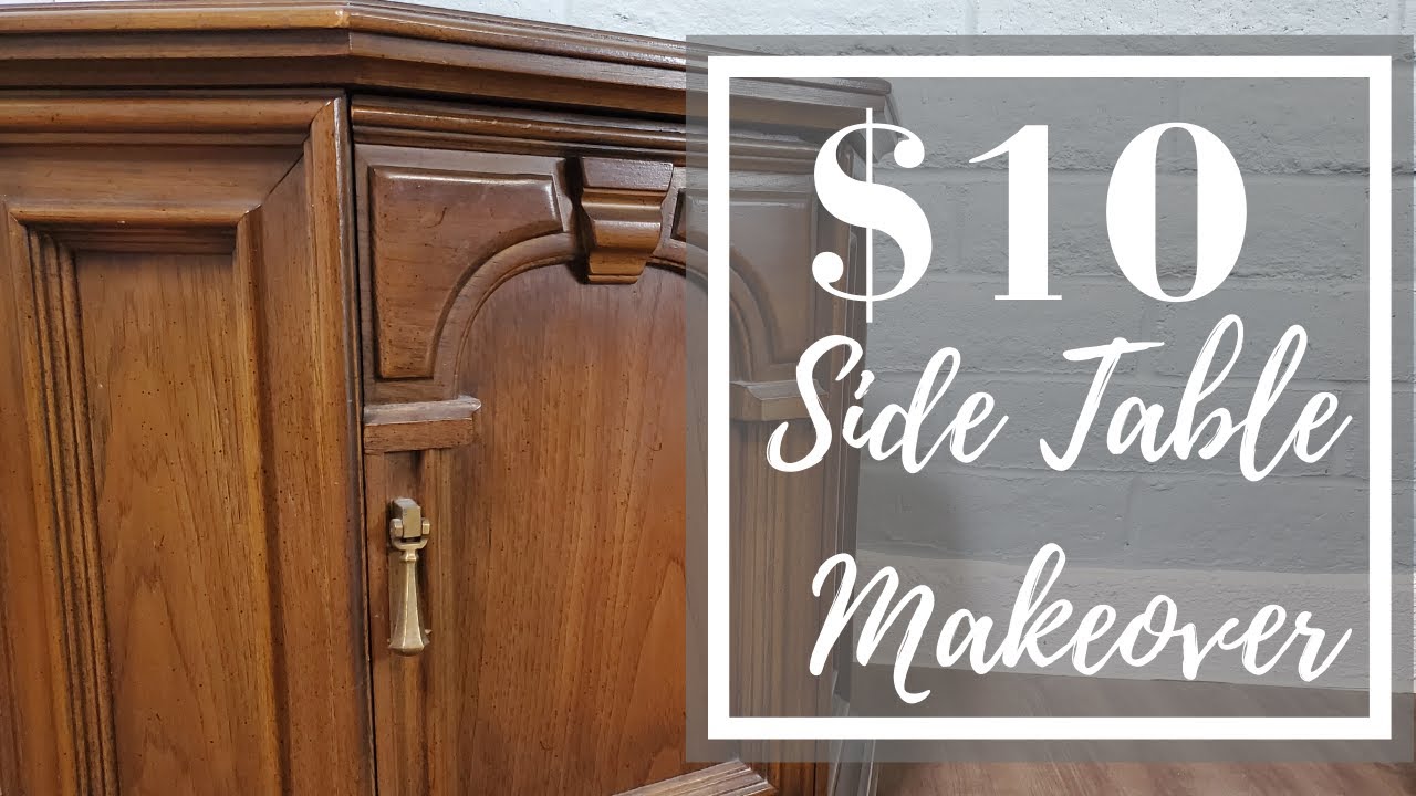 Trash To Treasure | Dated Octagon Side Table Makeover - YouTube