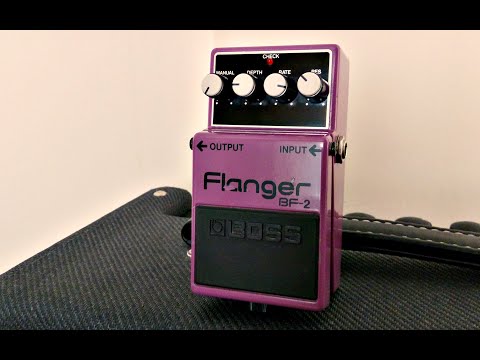 Boss BF-2 Flanger, 90's Pink Label, Made in Taiwan - YouTube