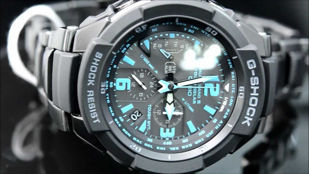 G-SHOCK スカイコックピット GW-3000BD-1AJF - YouTube