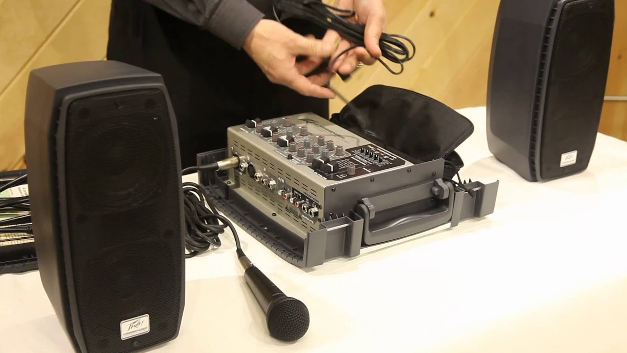 Peavey Messenger Portable 100 Watt Powered PA System w/ Speakers