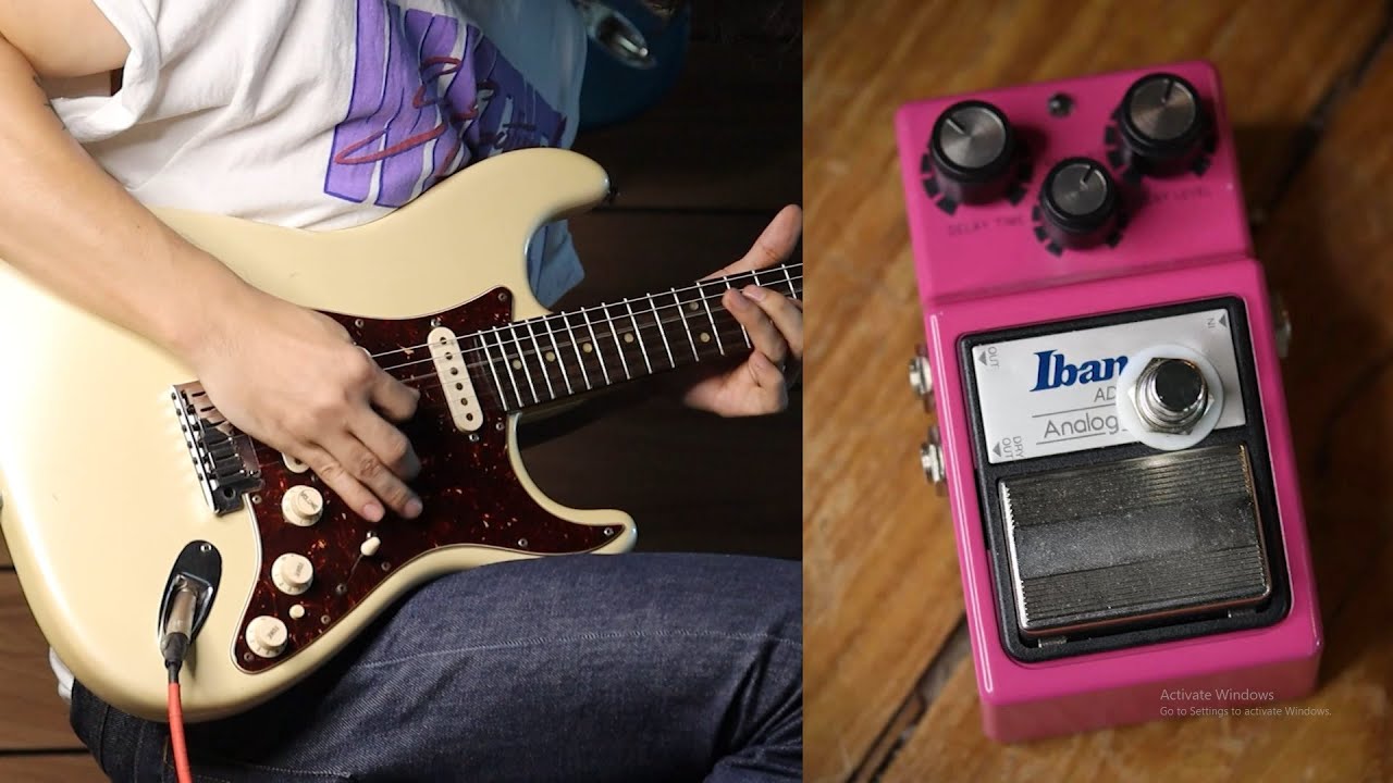 Ibanez Analog Delay AD9 Keeley / gear demo by Fusion Music - YouTube