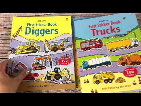A Look Inside Usborne First Sticker Book Series - YouTube
