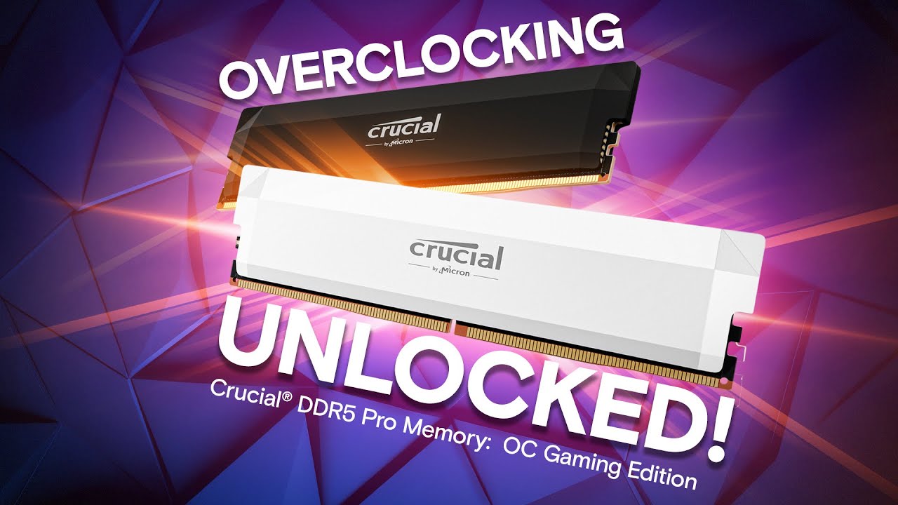 Crucial Pro DDR5-6000 16GB UDIMM: OC Gaming Memory White