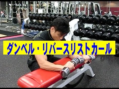 リバースリストカール（ダンベル）【糸井トレーナー】 - YouTube