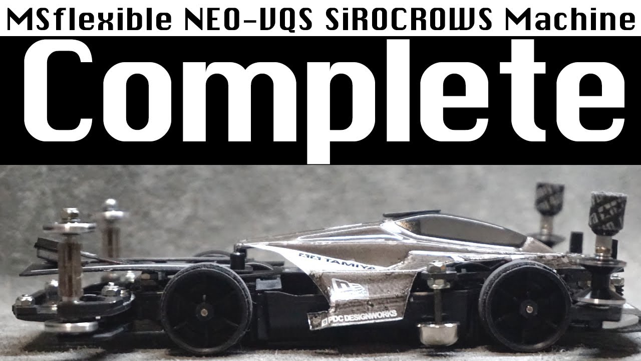 ミニ四駆】白黒マシン完成！！見た目いい感じ！走りはまだ未知数！【MS