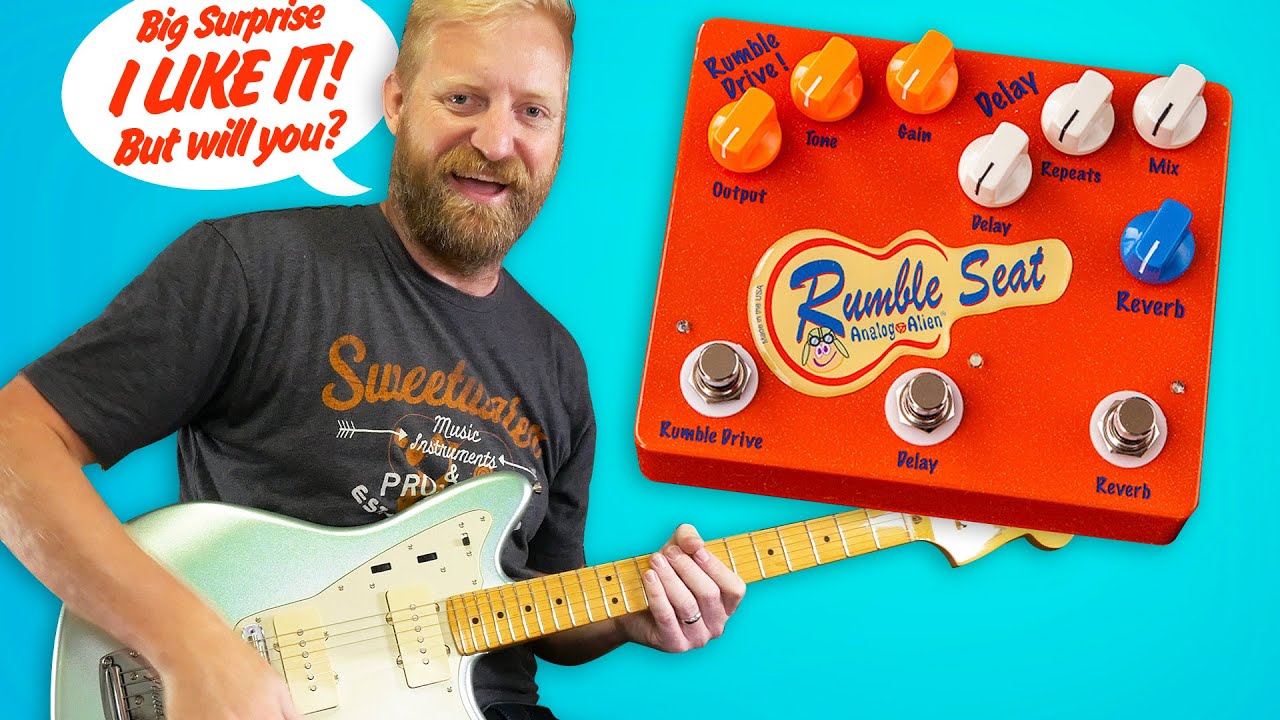 Analog Alien RUMBLE SEAT - Drive, Delay & Reverb in a sparkly