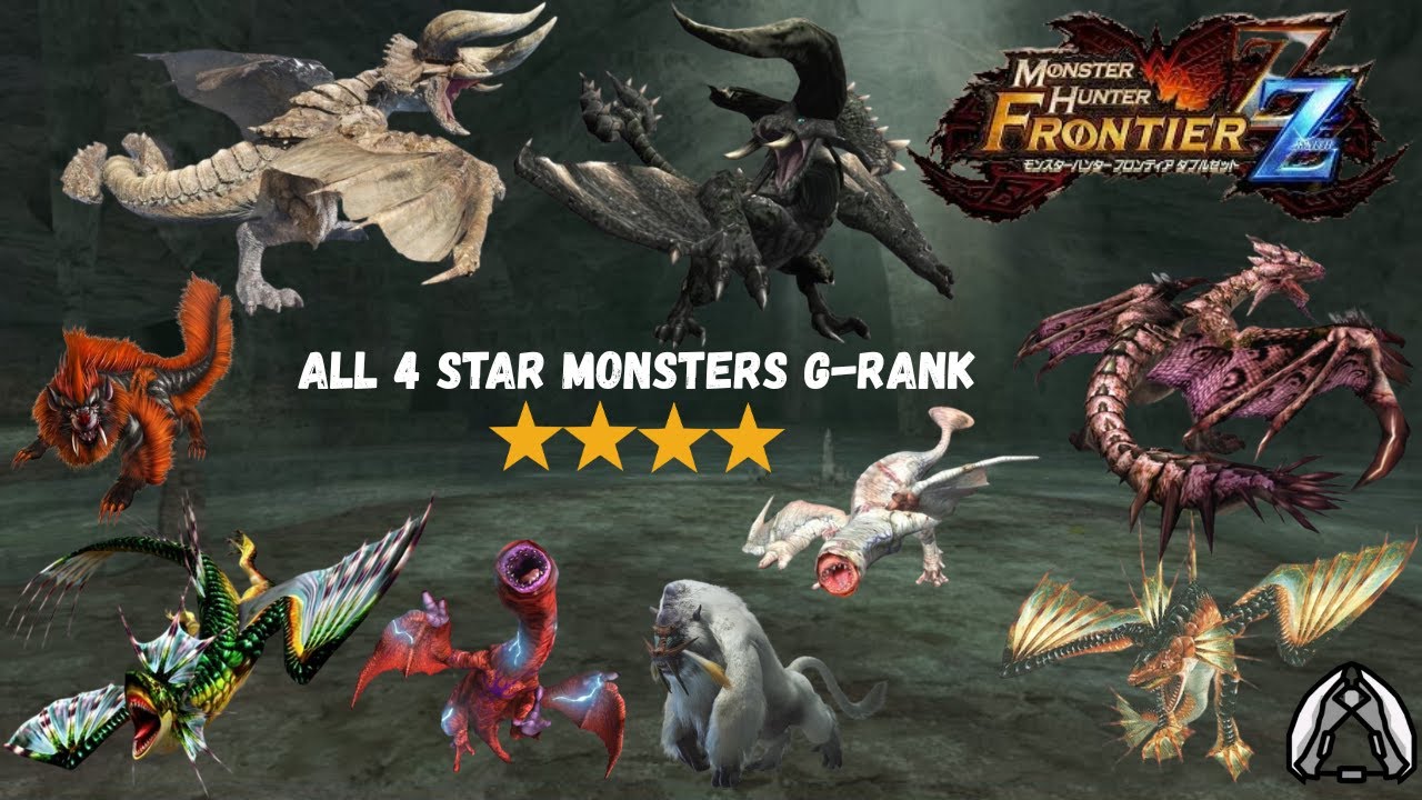 Monster Hunter Frontier Z Zenith] All 4 Star Monsters G Rank Quest