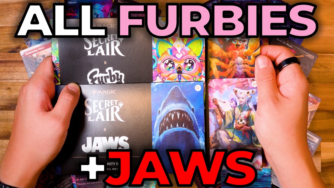 Unboxing Every Furby + JAWS Secret Lair Drop in Rainbow Foil