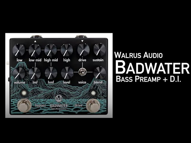 Walrus Audio Badwater Bass Preamp Demo By Amos Heller - YouTube