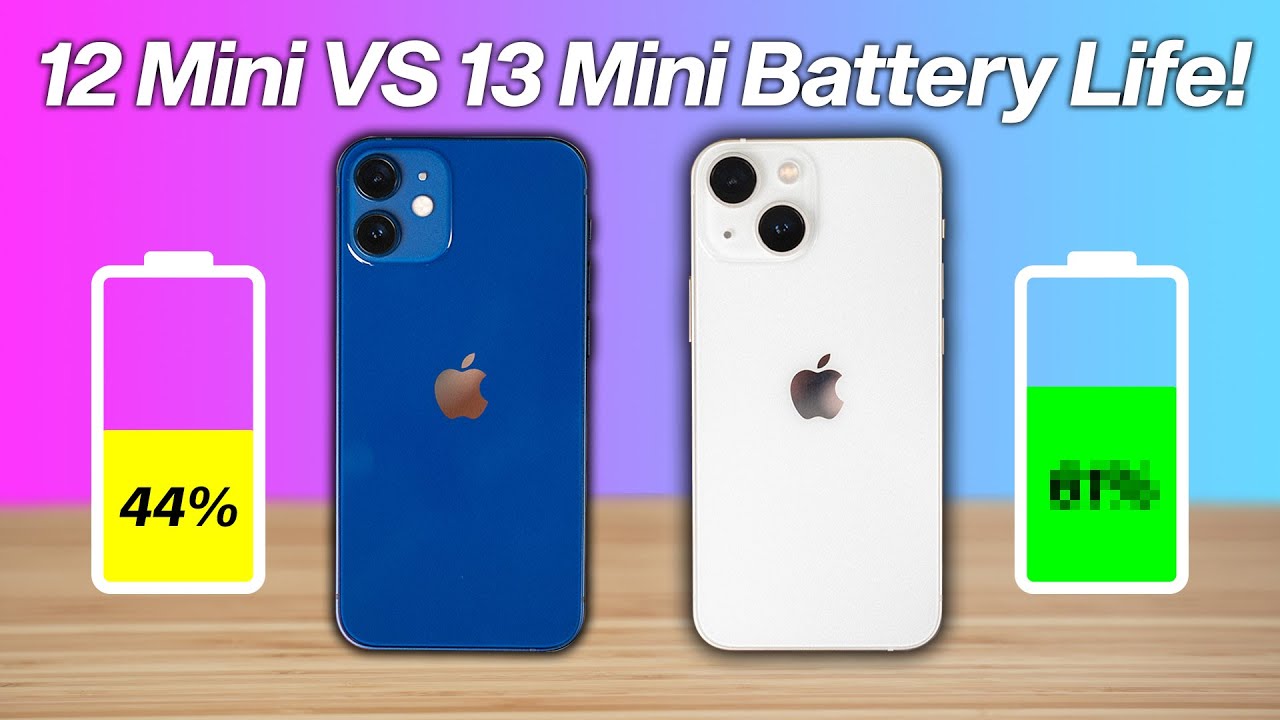 iPhone 13 Mini vs 12 Mini Battery Life Drain Test! - YouTube
