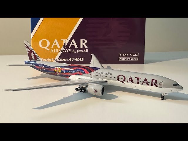 Qatar Airways Boeing 777-300ER FC Barcelona Livery 1:400 (Phoenix