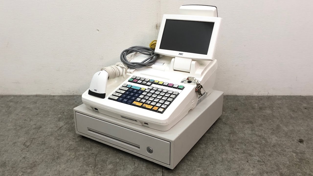 □東芝テック TEC システムレジスター MA-2055-V2-R 2019年製 タッチ