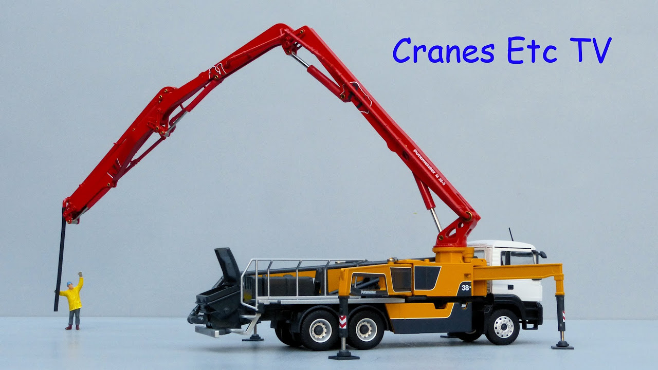 Conrad MAN TGS + Putzmeister M 38-5 Concrete Pump by Cranes Etc TV