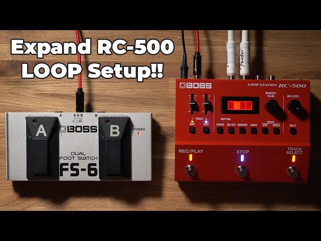 BOSS RC-500 External Footswitch Setup - Tutorial - YouTube