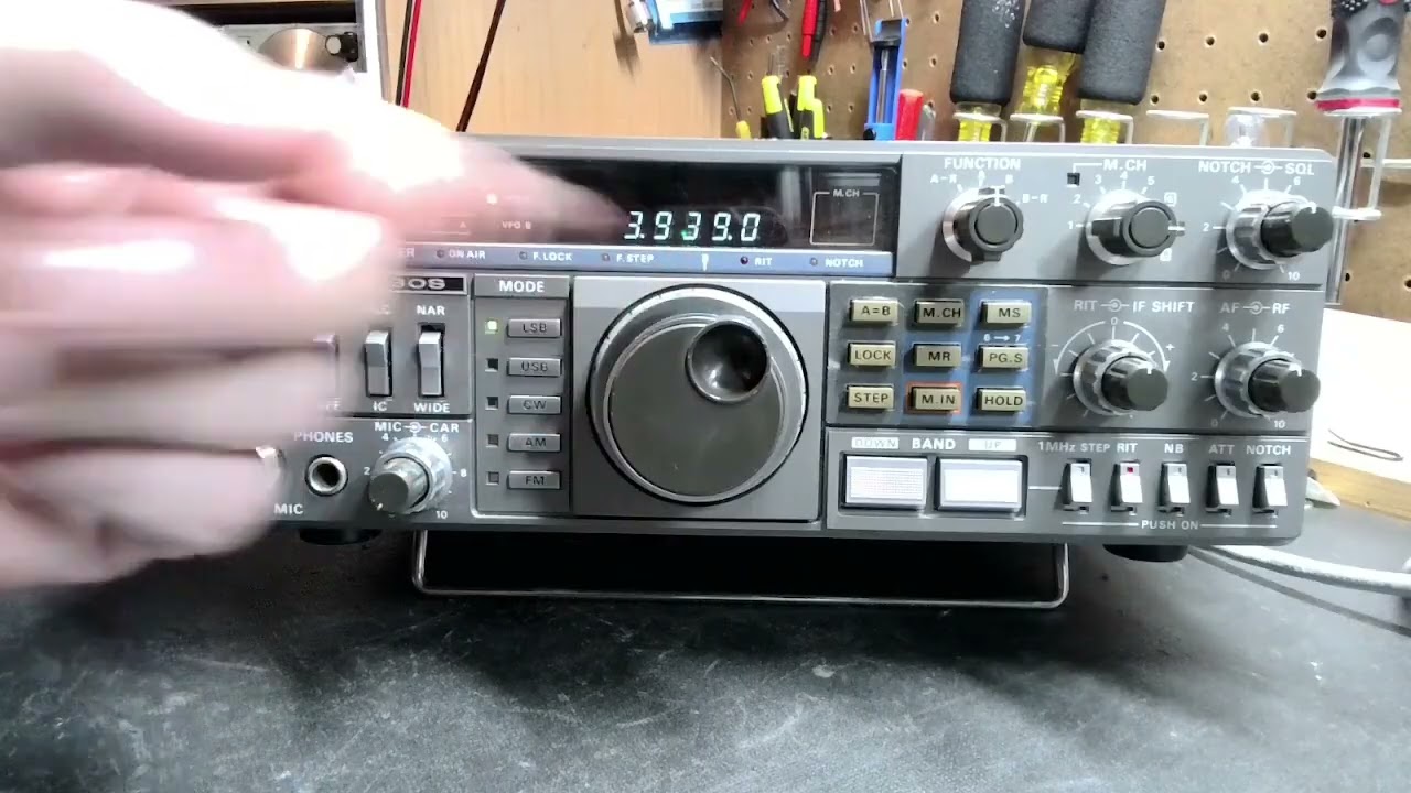 Kenwood TS 430s Turning it on after a long time. - YouTube