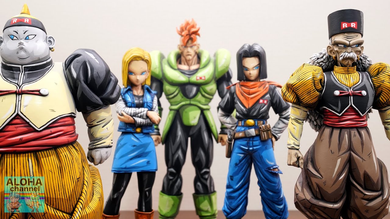 DRAGON BALL 2D REPAINT FIGURE ANDROID16&17&18&19&20 MASTERISE