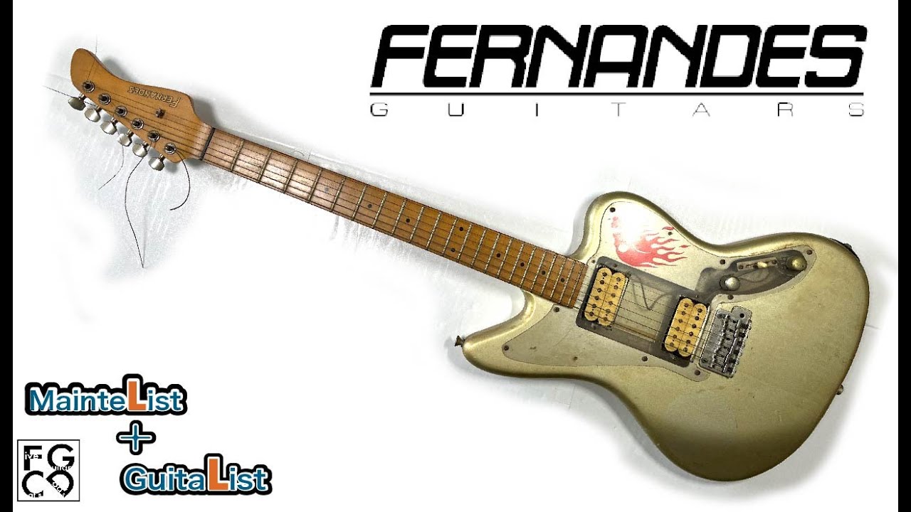 ヤニと埃まみれのギターを綺麗にしました / FERNANDES JG - YouTube