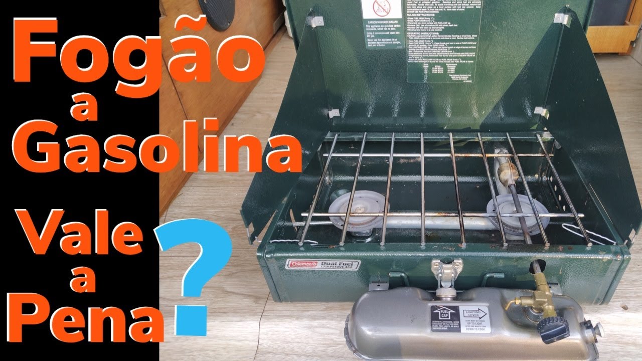 Coleman Dual Fuel 424 Gasoline Stove (Two Burners) for Camping and