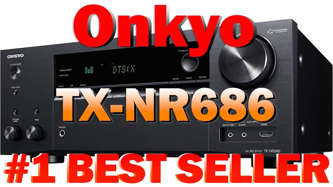 Onkyo TX-NR686 7.2 Channel THX Network A/V Receiver Black (Renewed
