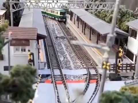 鉄道模型レイアウト 江ノ電全駅紹介（Nゲージ） - YouTube