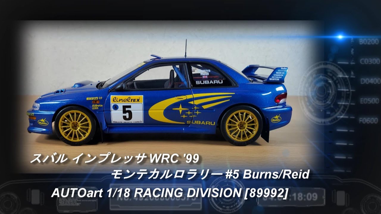 AUTOart 1/18 RACING DIVISION [89992]「スバル インプレッサ WRC '99