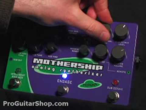 Pigtronix Mothership Analog Guitar Synthesizer - YouTube