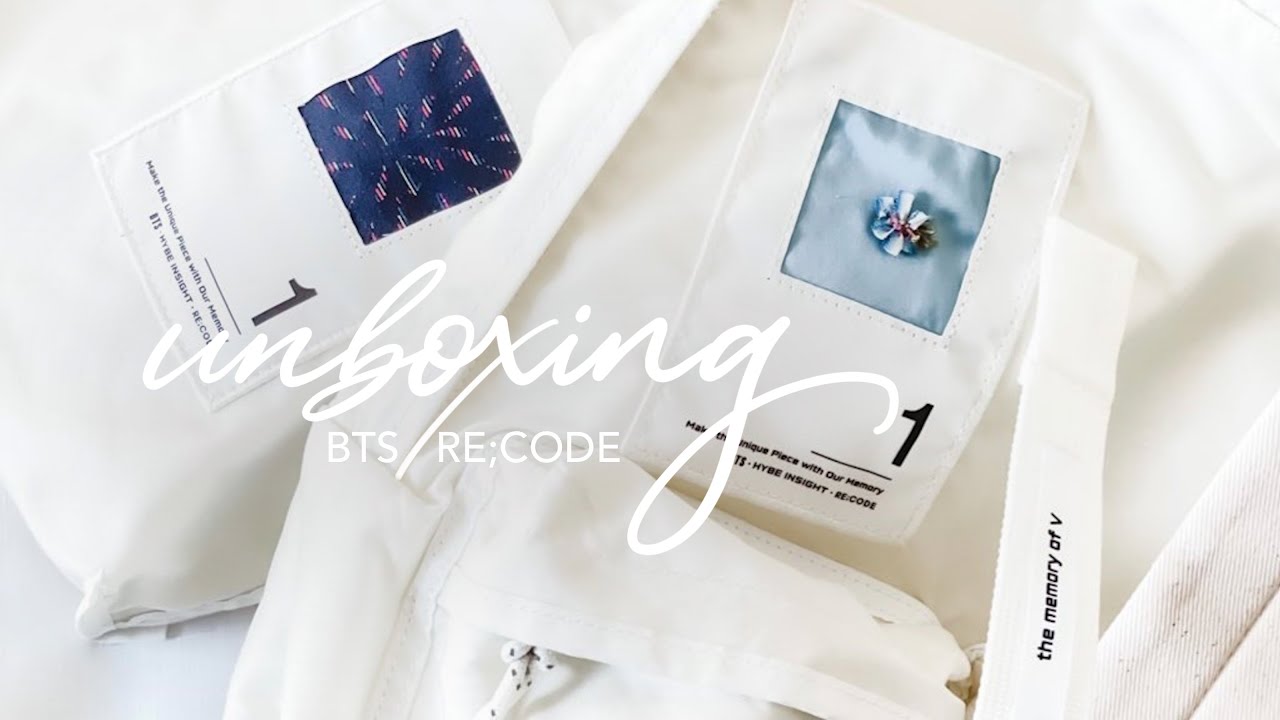 UNBOXING BTS RECODE UPCYCLED BACKPACK & SLINGBAG | 방탄소년단
