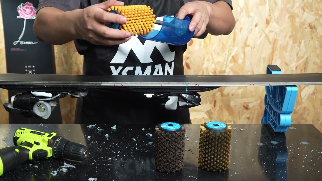 XCMAN Ski Roto Brush Kit Roto Brush Handle Axle with All 3 Brushes