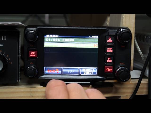 Wires-X FTM-400 Saving Favorite Rooms in Categorys KM4DYR - YouTube