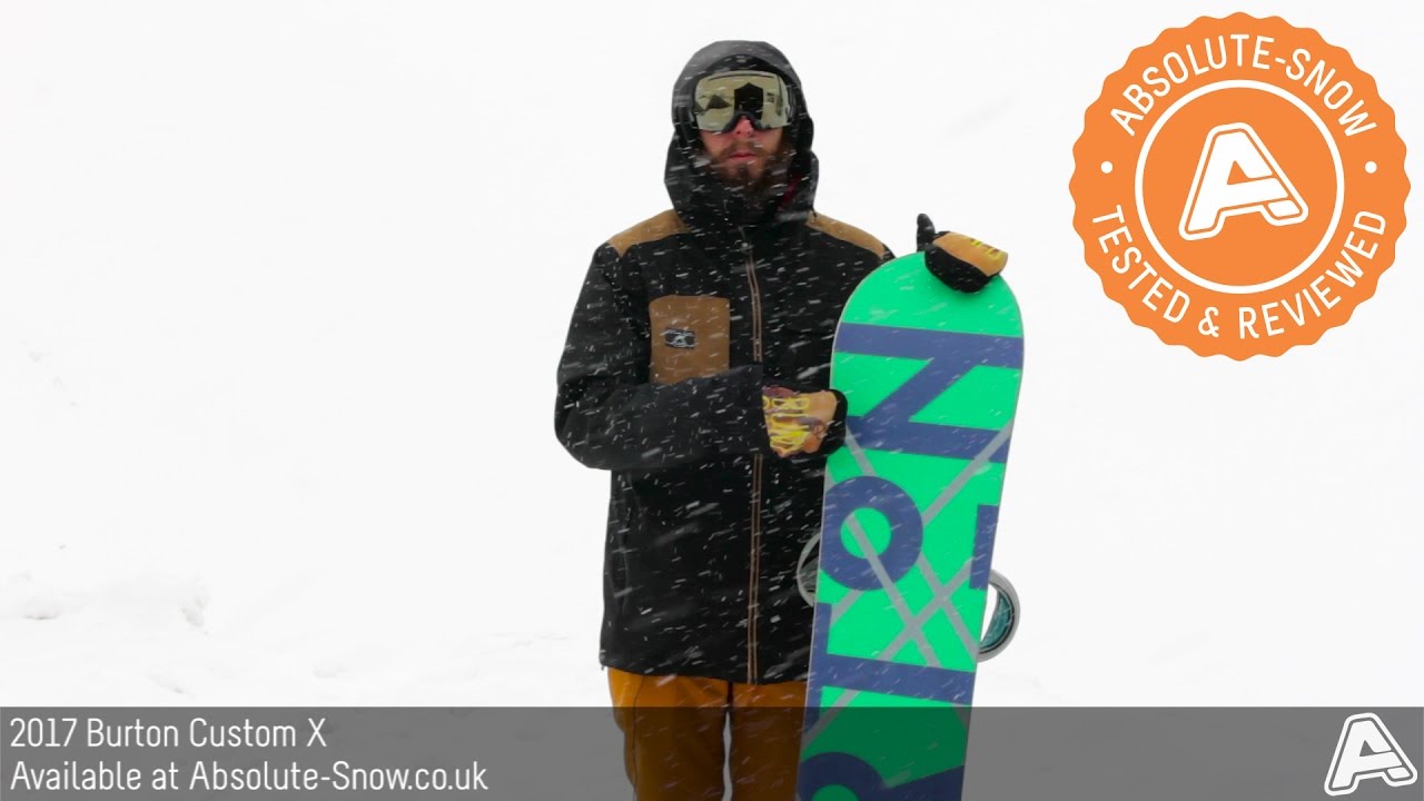 2016 / 2017 | Burton Custom X Snowboard | Video Review - YouTube