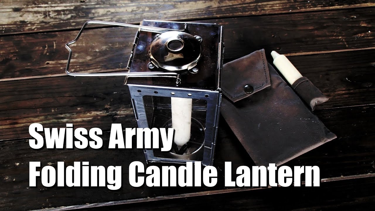 スイス軍フォールディングキャンドルランタン Swiss Army Folding