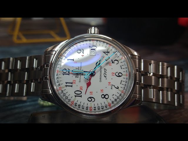Ball NM3888D-S5CJ-WH Trainmaster Standard Time GMT Chronometer