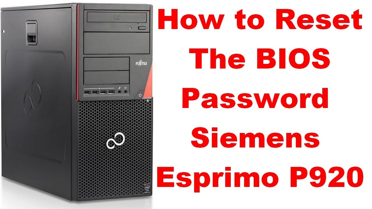 How to Reset the BIOS Password siemens esprimo p920 - YouTube