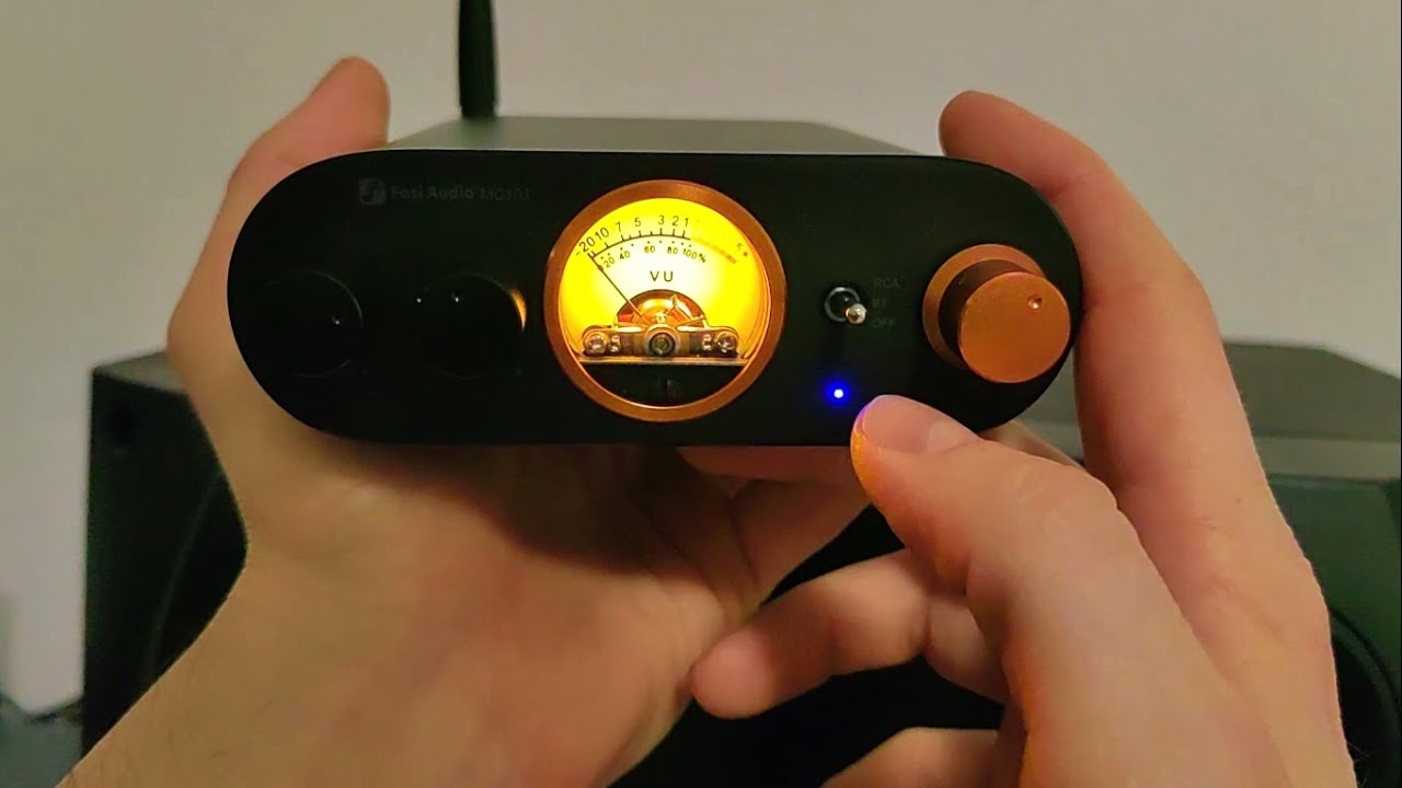 Fosi Audio MC101 - Retro Amp with VU Meter (TPA3116) 100W - YouTube