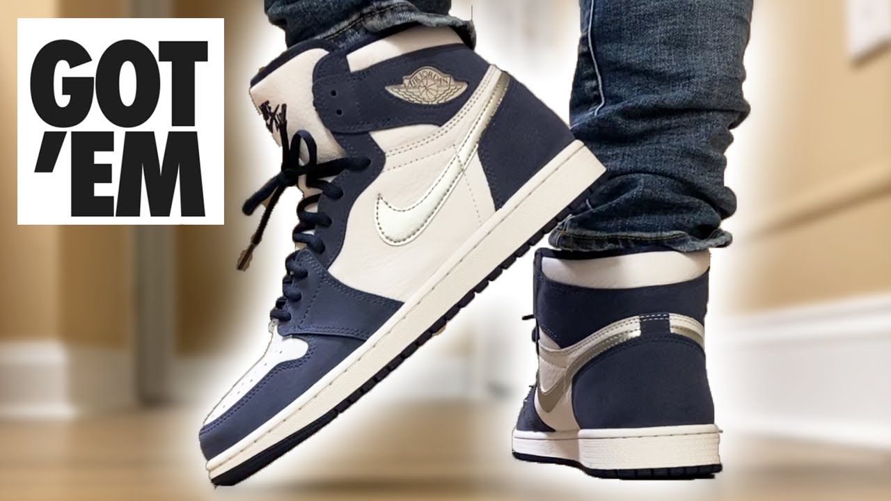 EXCELLENT QUALITY! Jordan 1 Co JP Midnight Navy ON FEET! - YouTube