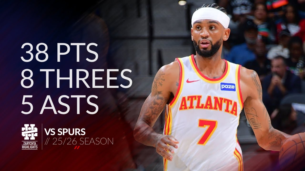 Nickeil Alexander-Walker 38 pts 8 threes 5 asts vs Spurs 25/26