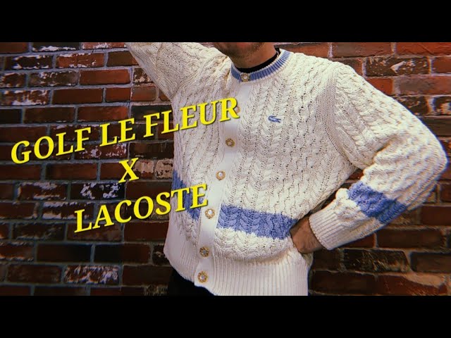 Golf le FLEUR* x Lacoste Cream Knit Cardigan - YouTube
