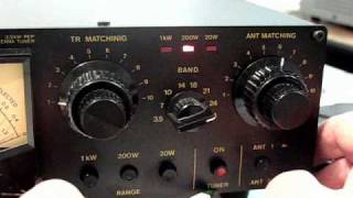 Part 1: DAIWA Model CNW-518 Antenna Tuner Front panel controls and